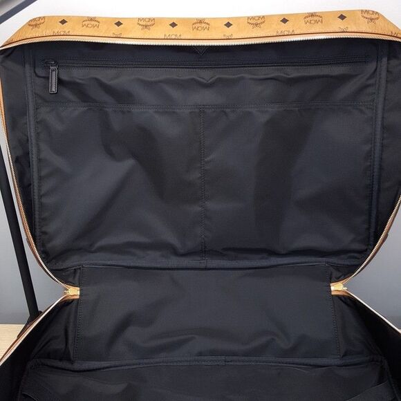 MCM Ottomar Suitcase in Visetos Tan Cognac Leather Weekender Monogram Logo $1390 - Picture 11 of 16
